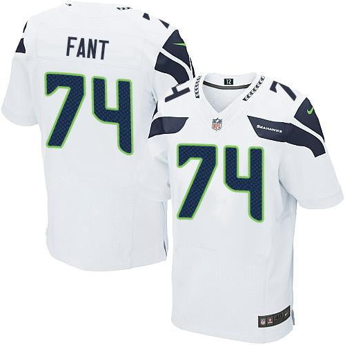 George Fant Seattle Seahawks white Elite jersey