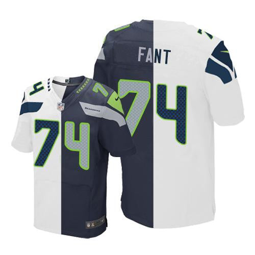 George Fant Seattle Seahawks white Elite jersey