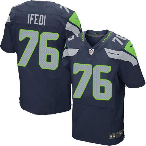 Germain Ifedi Seattle Seahawks blue Elite jersey