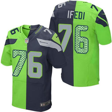 Germain Ifedi Seattle Seahawks blue Elite jersey