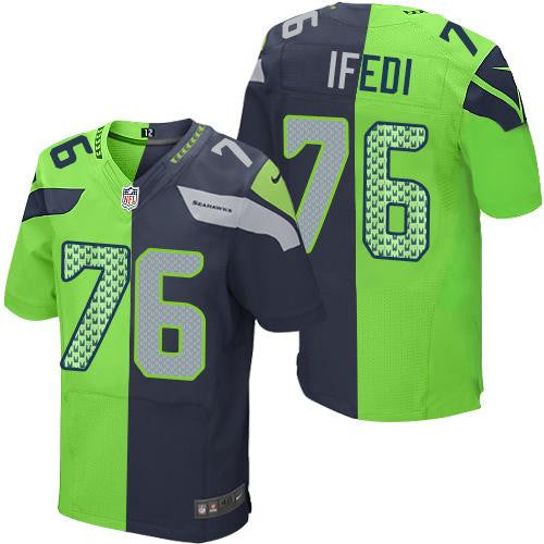 Germain Ifedi Seattle Seahawks blue Elite jersey