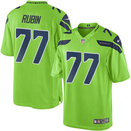Ahtyba Rubin Seattle Seahawks green Limited jersey