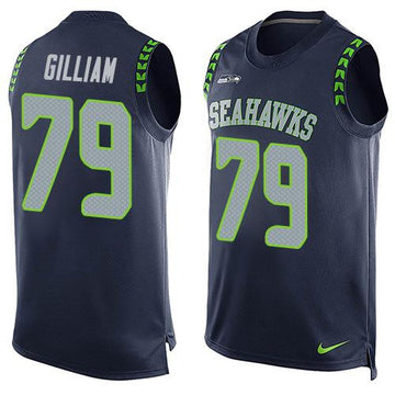 Garry Gilliam Seattle Seahawks blue Limited jersey