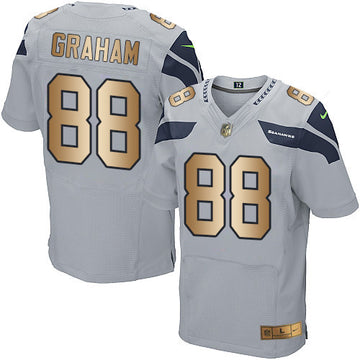 Jimmy Graham Seattle Seahawks grey Elite jersey