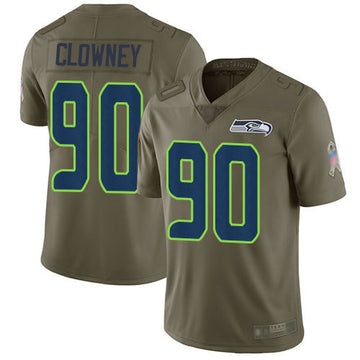 Jadeveon Clowney Seattle Seahawks olive Salute To Service jersey