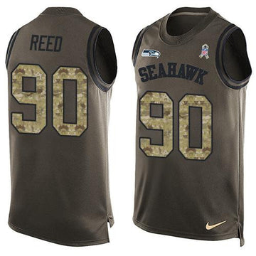 Jarran Reed Seattle Seahawks green Salute To Service jersey