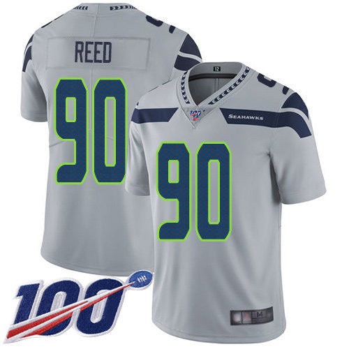 Jarran Reed Seattle Seahawks grey Vapor jersey