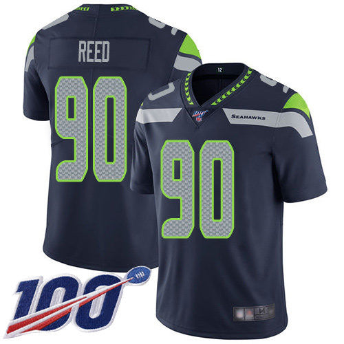Jarran Reed Seattle Seahawks blue Vapor jersey