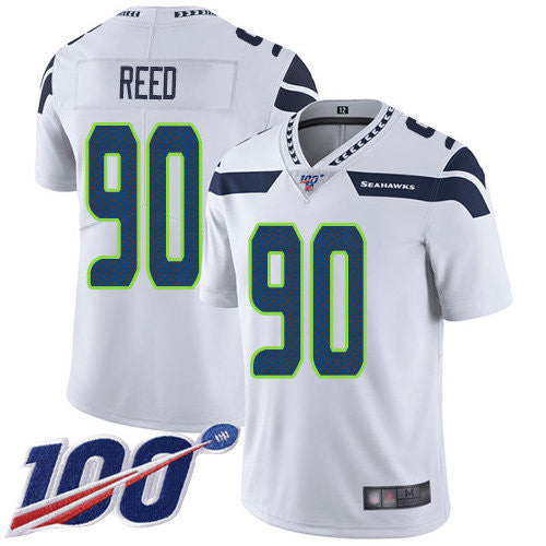 Jarran Reed Seattle Seahawks white Vapor jersey