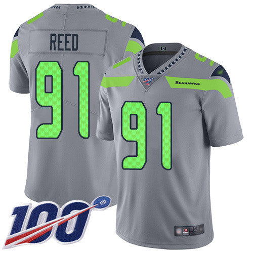Jarran Reed Seattle Seahawks gray Inverted Legend jersey