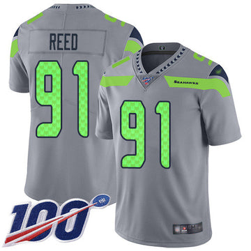 Jarran Reed Seattle Seahawks gray Inverted Legend jersey