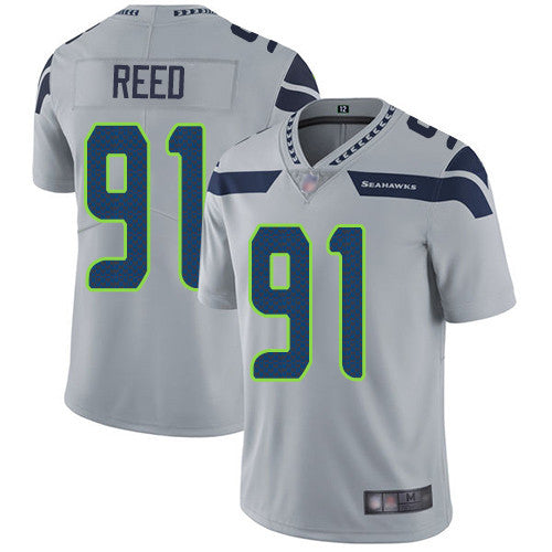 Jarran Reed Seattle Seahawks grey Vapor jersey