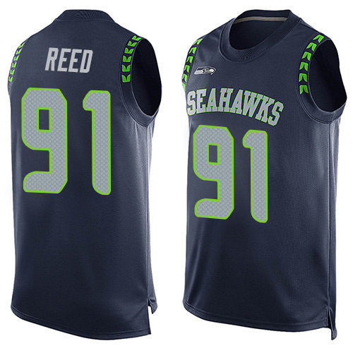 Jarran Reed Seattle Seahawks blue Limited jersey