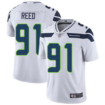 Jarran Reed Seattle Seahawks white Vapor jersey