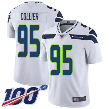 L.J. Collier Seattle Seahawks white Vapor jersey