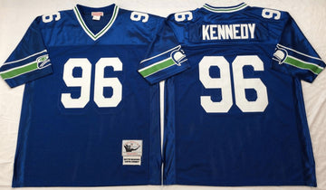 Cortez Kennedy Seattle Seahawks blue Throwback jersey