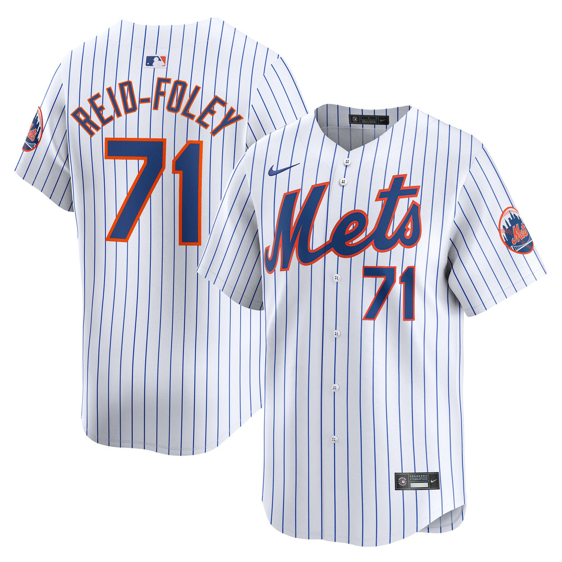 Sean Reid-foley New York Mets white Limited jersey