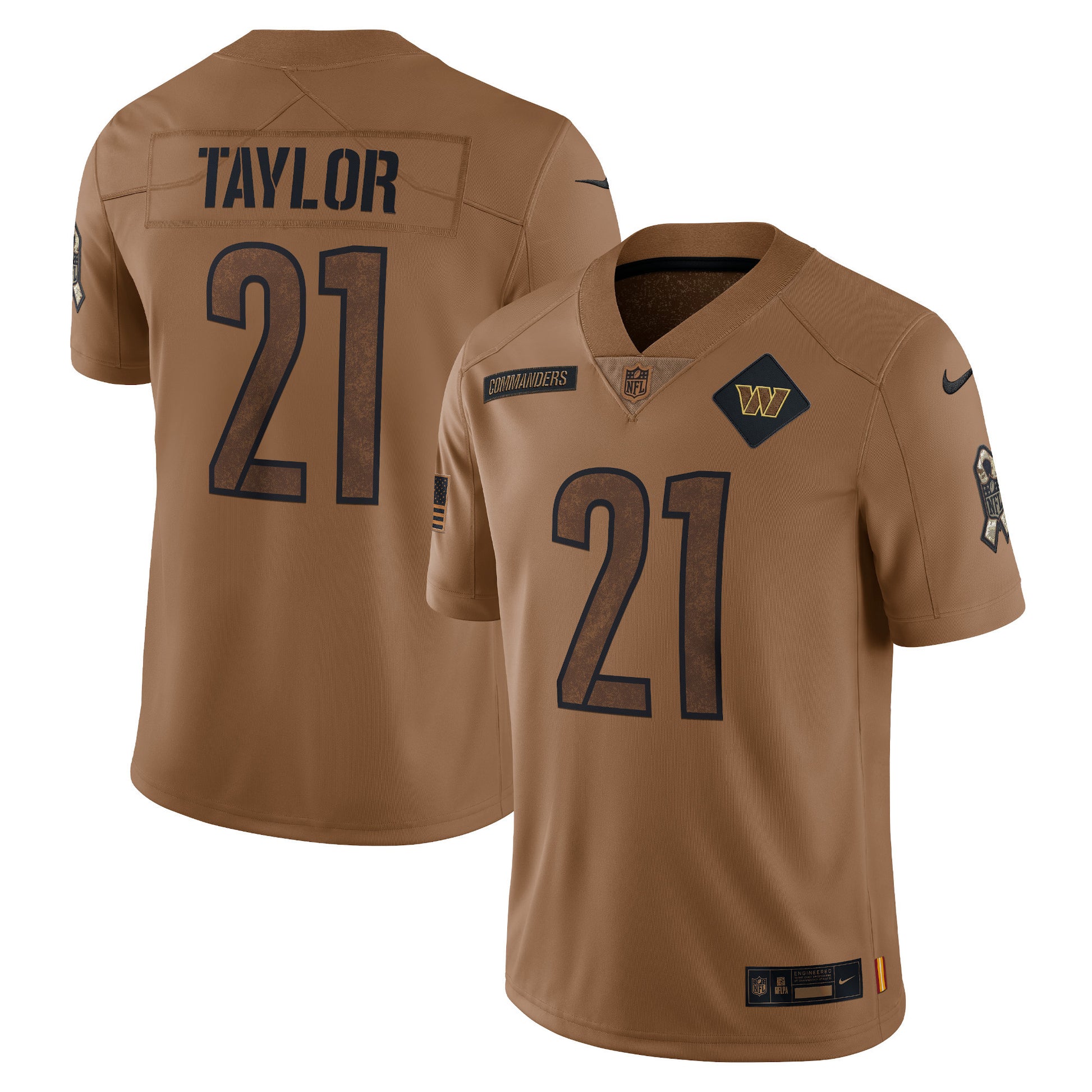 Sean Taylor Washington Commanders brown Salute To Service jersey