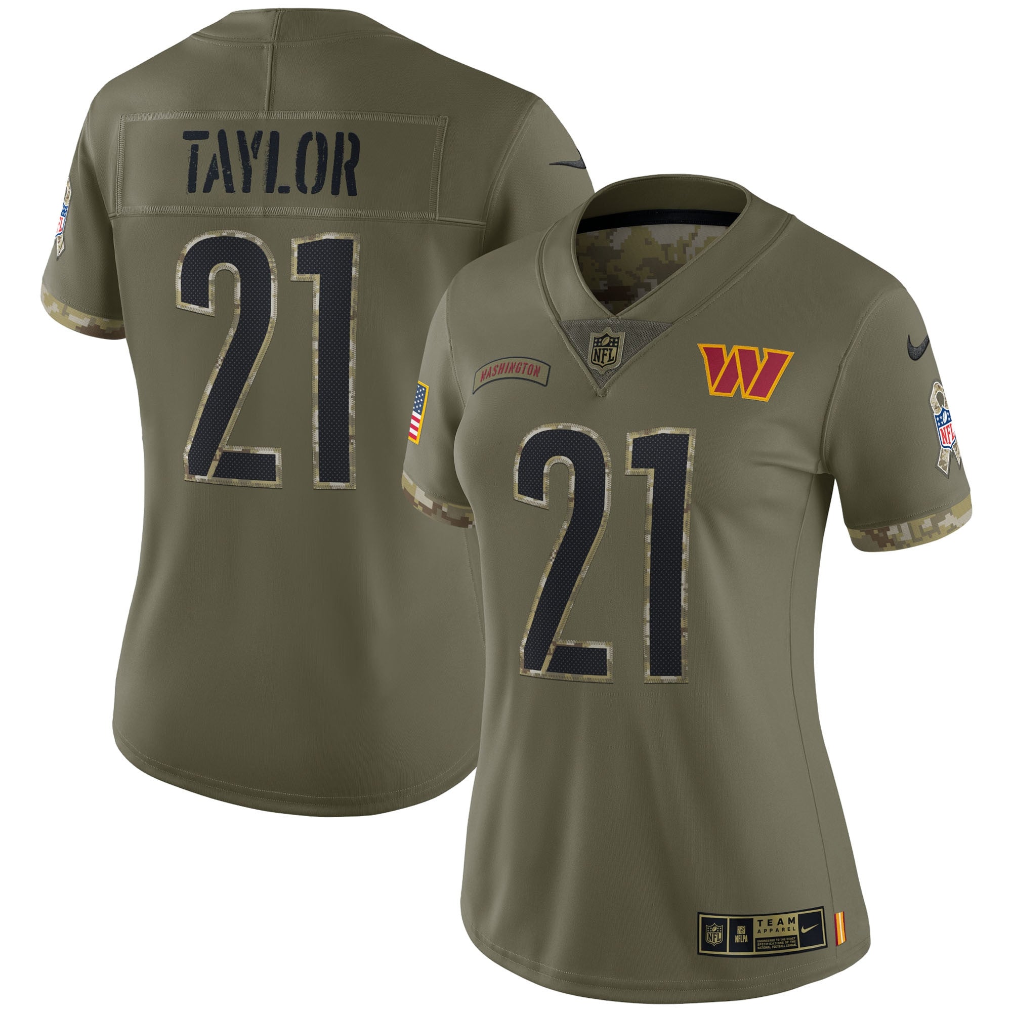 Sean Taylor Washington Commanders olive Salute To Service jersey