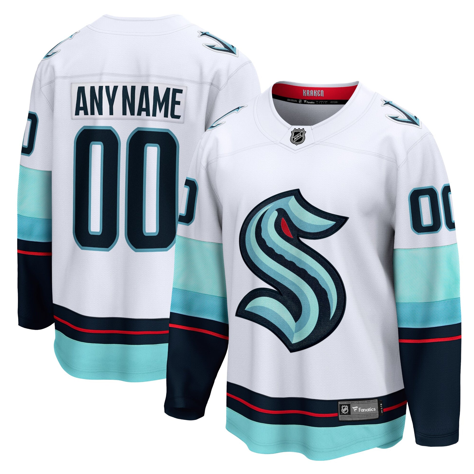 Seattle Kraken white Away jersey