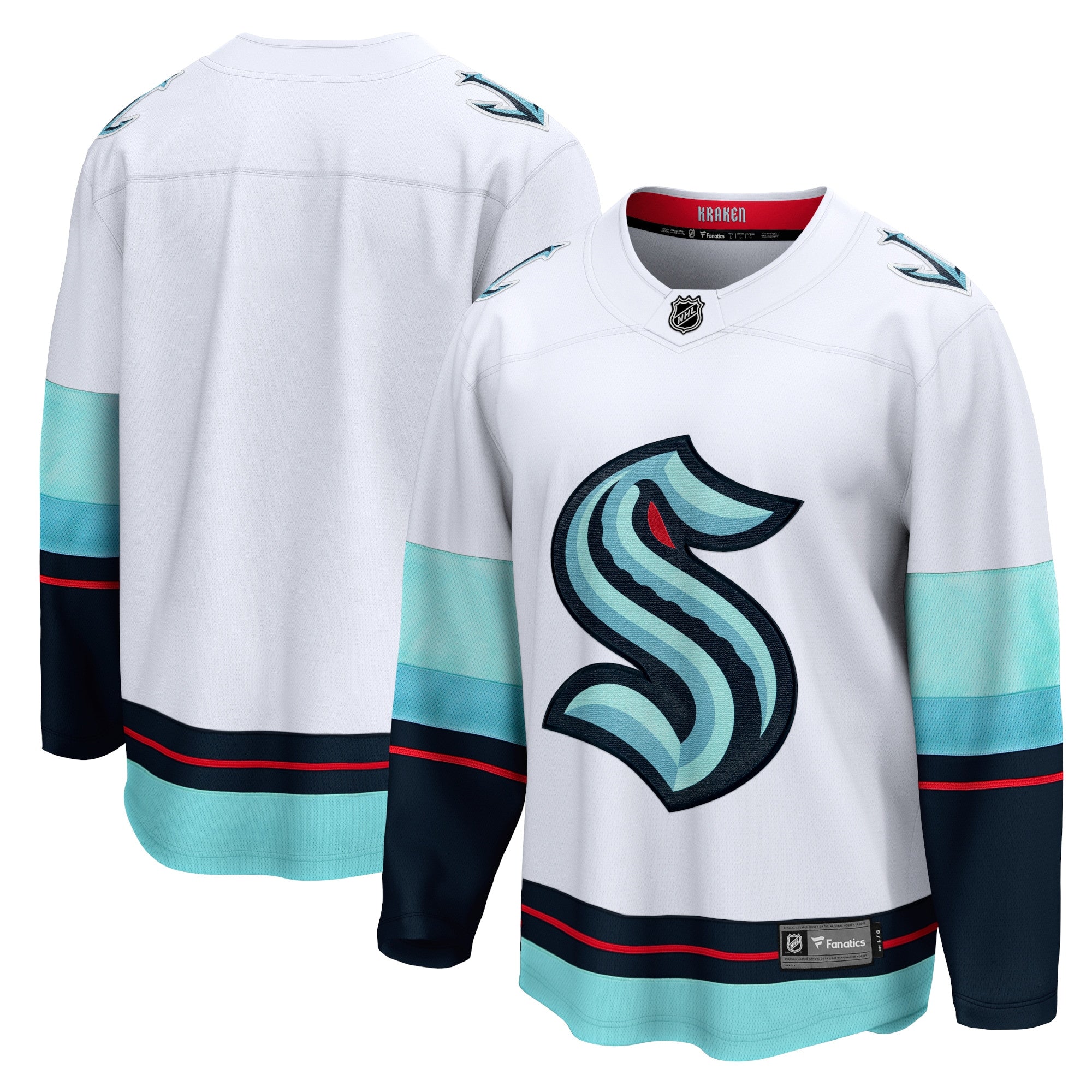 Seattle Kraken white Away jersey