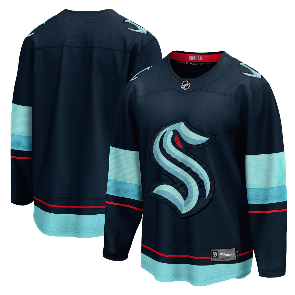 Seattle Kraken blue Home jersey
