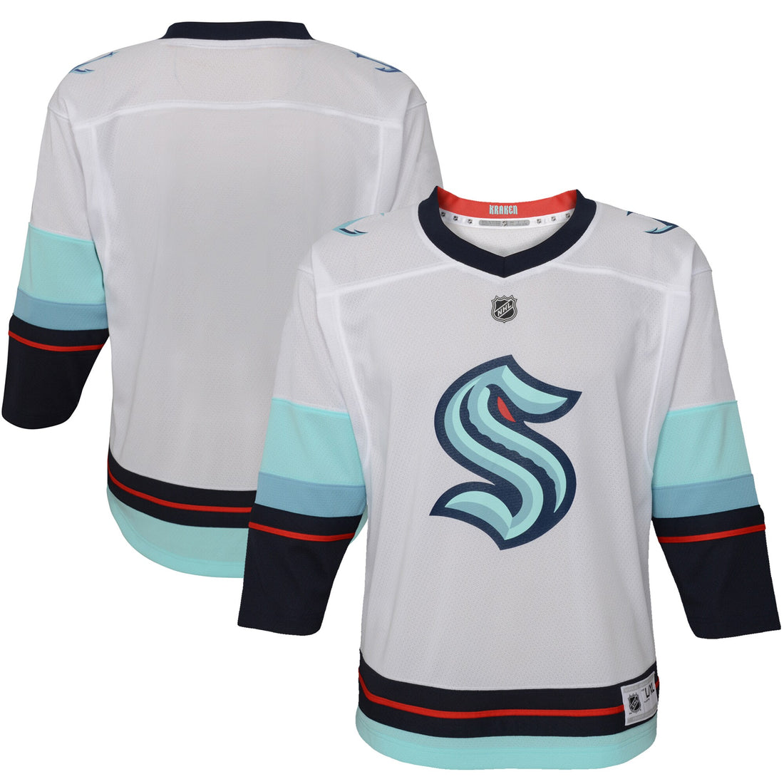 Seattle Kraken white Away jersey