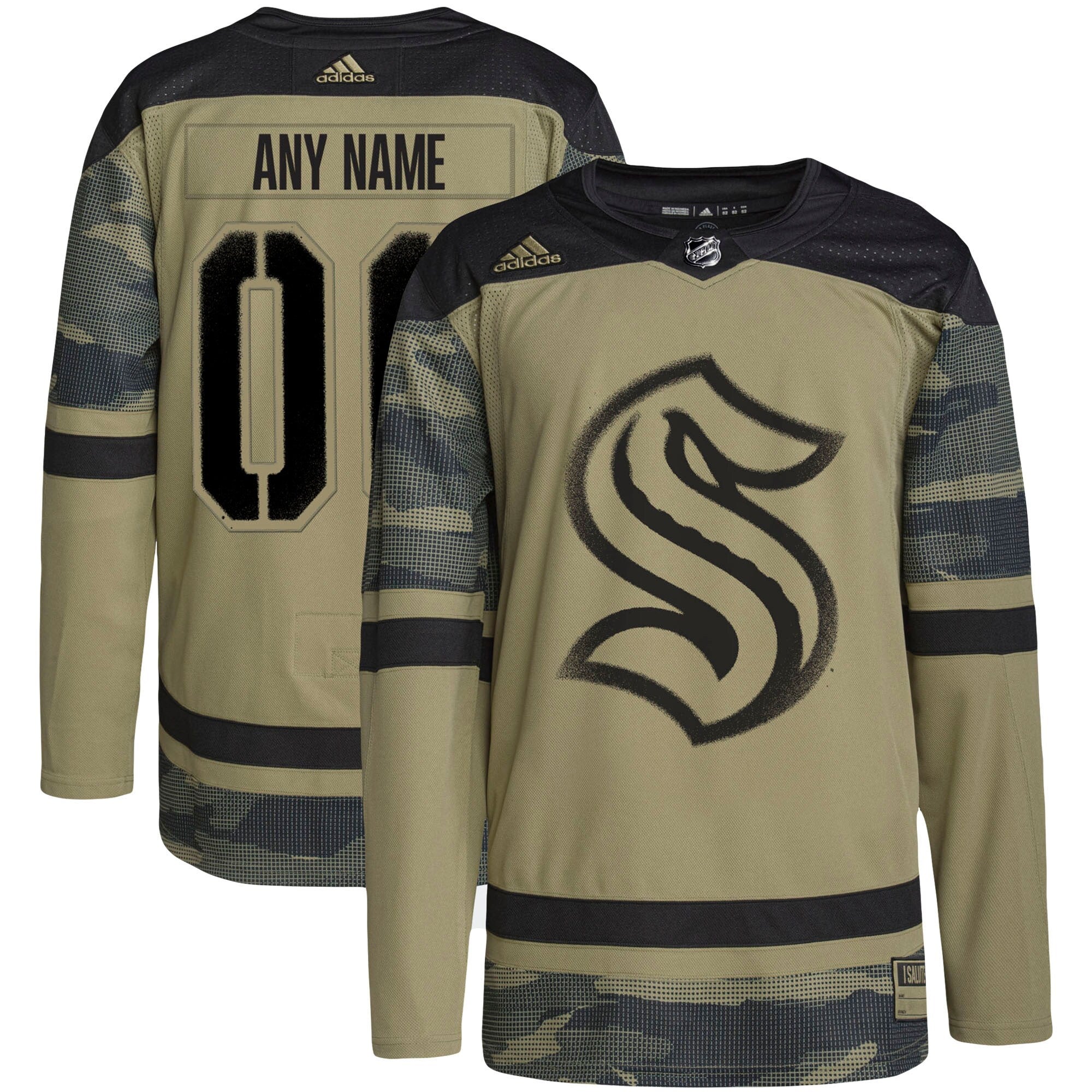 Custom Seattle Kraken camo Camo jersey