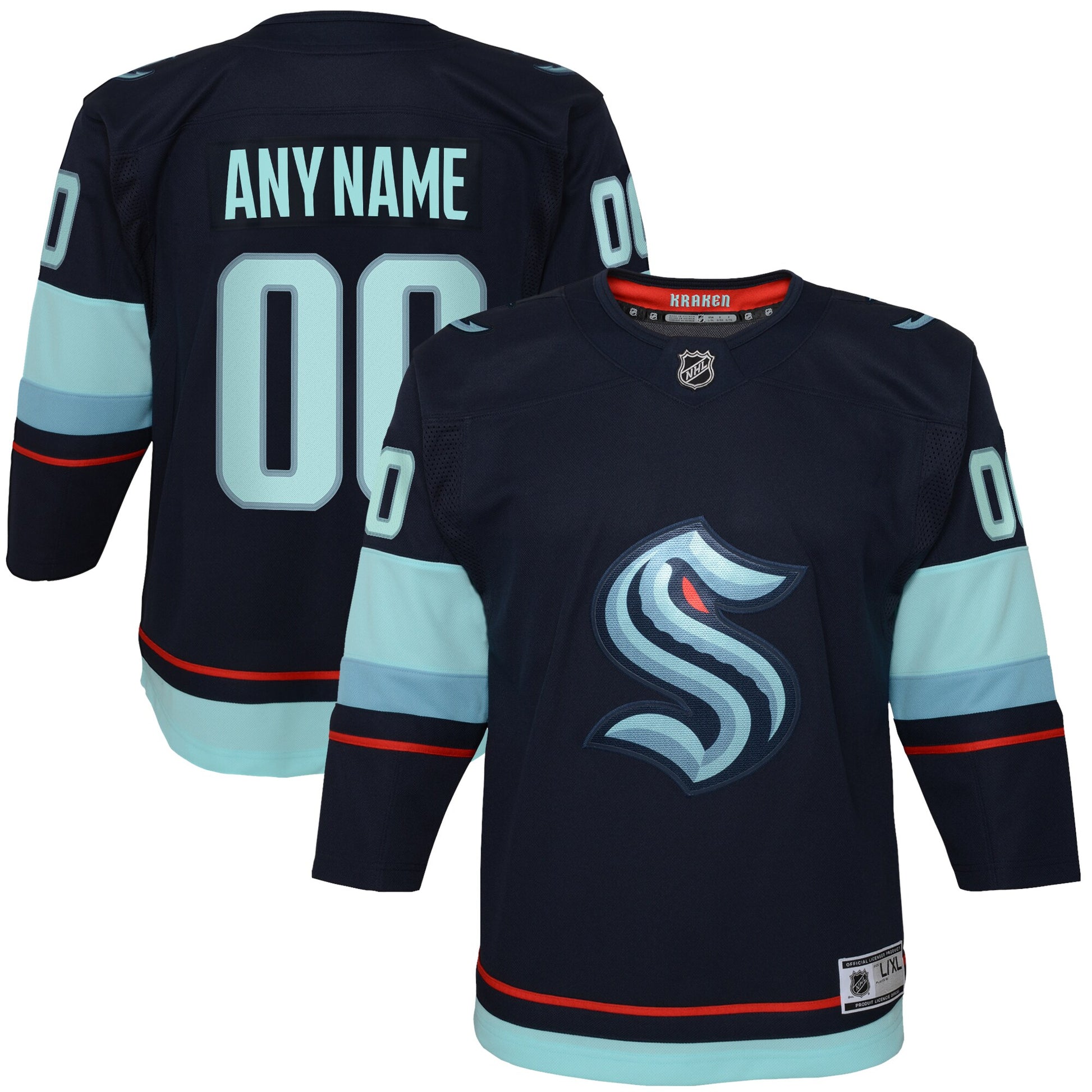 Seattle Kraken navy Home jersey