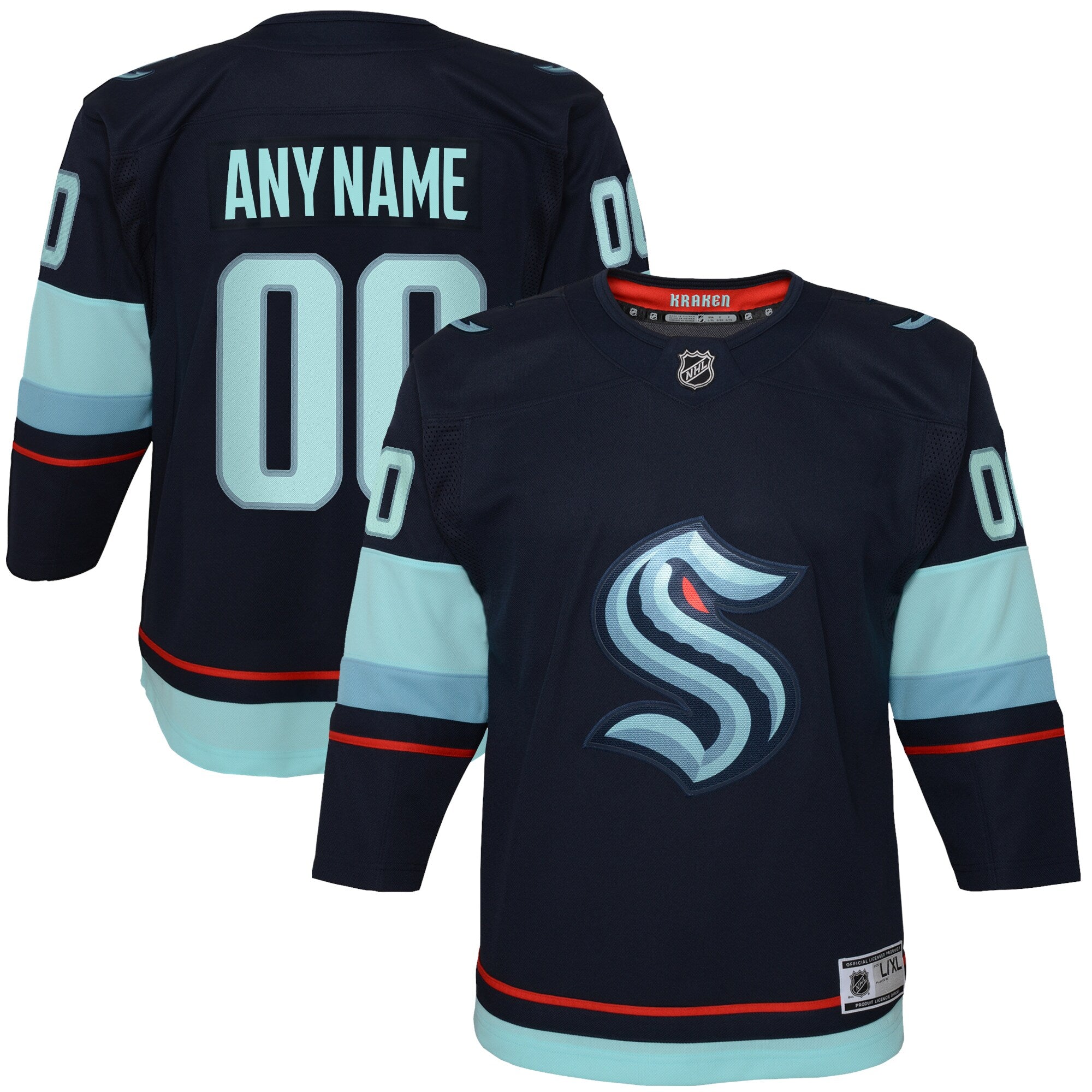 Seattle Kraken navy Home jersey