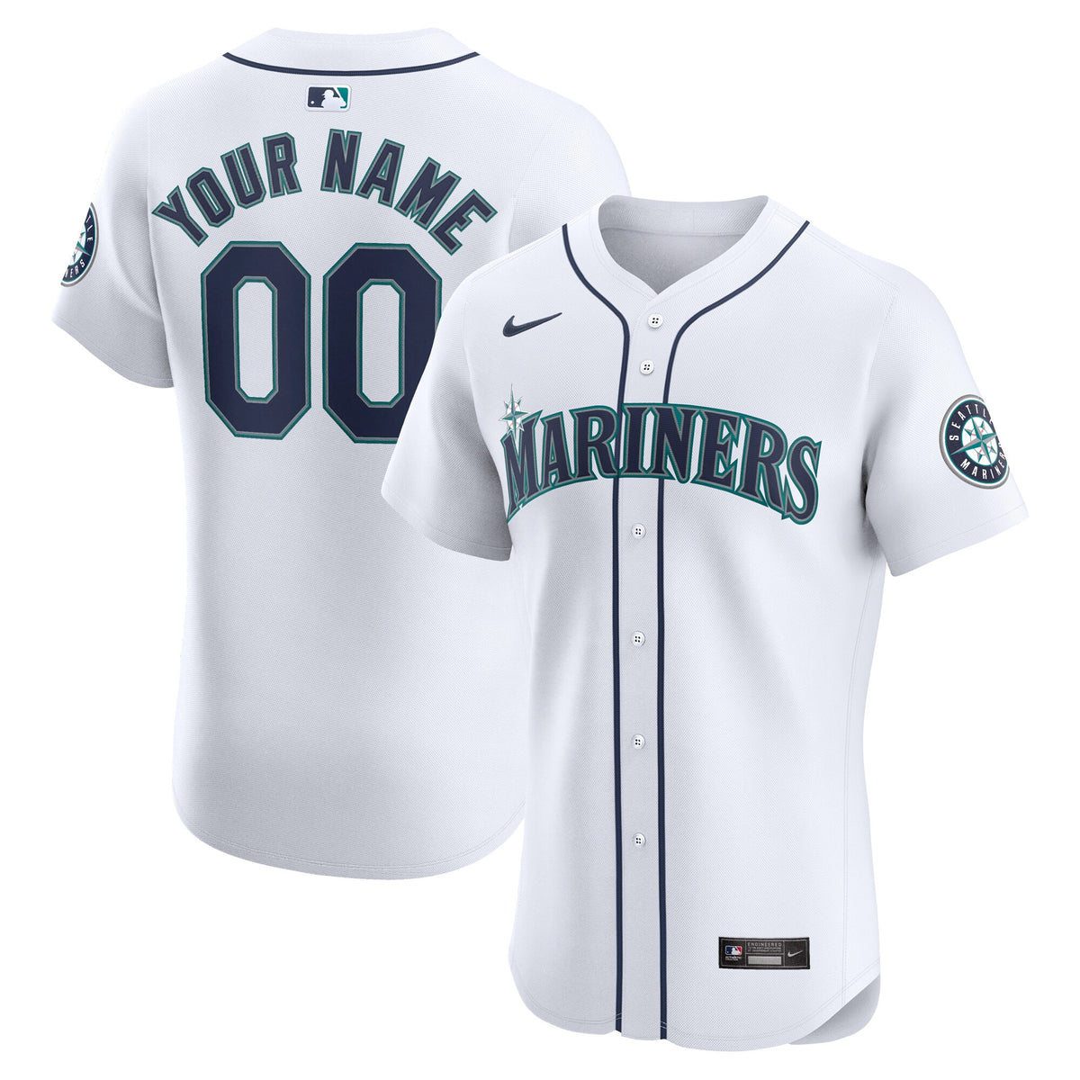 Seattle Mariners white Elite jersey