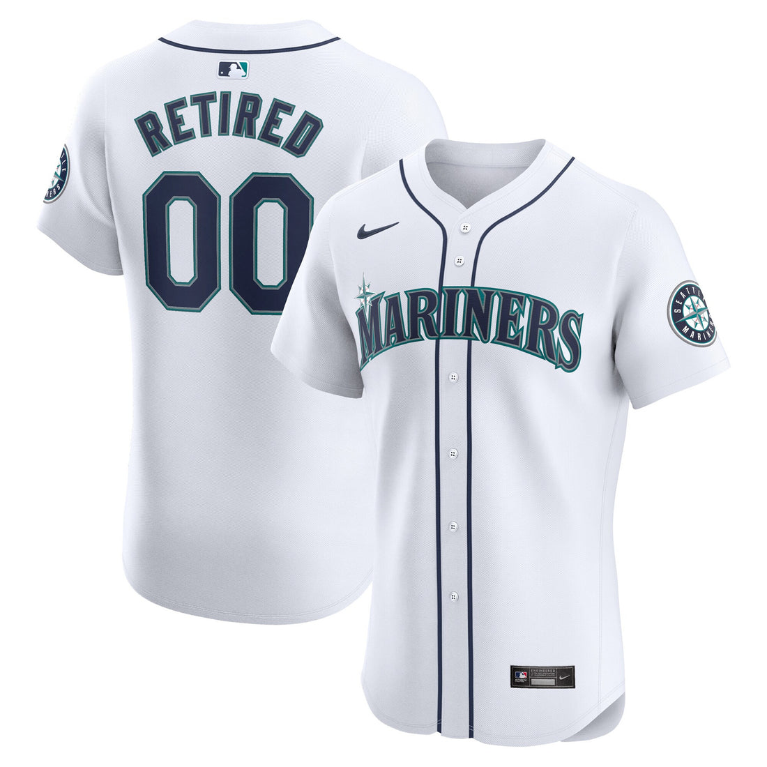 Seattle Mariners white Elite jersey