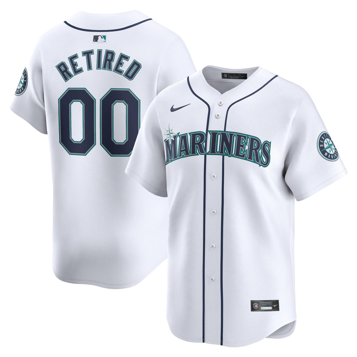 Seattle Mariners white Limited jersey