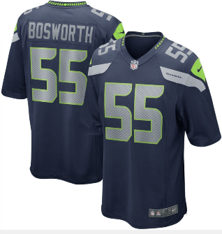 Brian Bosworth Seattle Seahawks blue Vapor jersey