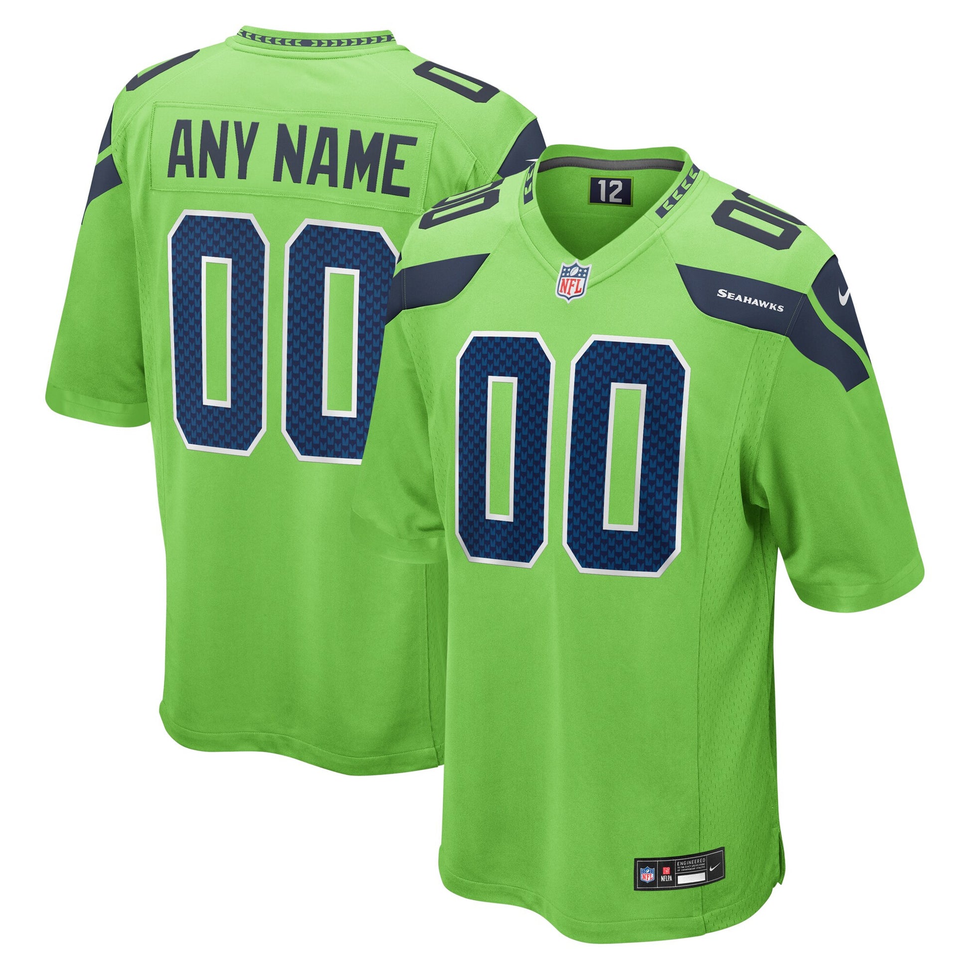 Seattle Seahawks neon Alternate jersey