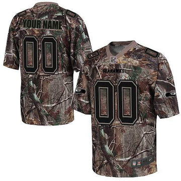 Custom Seattle Seahawks camo Elite jersey