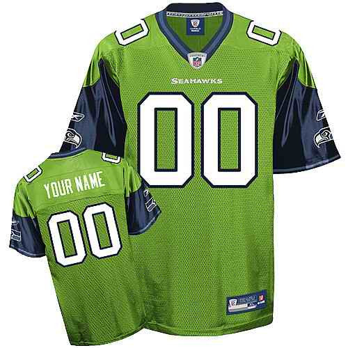 Custom Seattle Seahawks green jersey