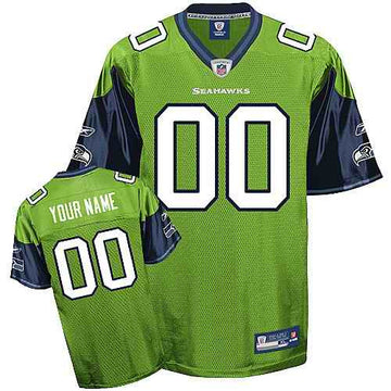 Custom Seattle Seahawks green jersey
