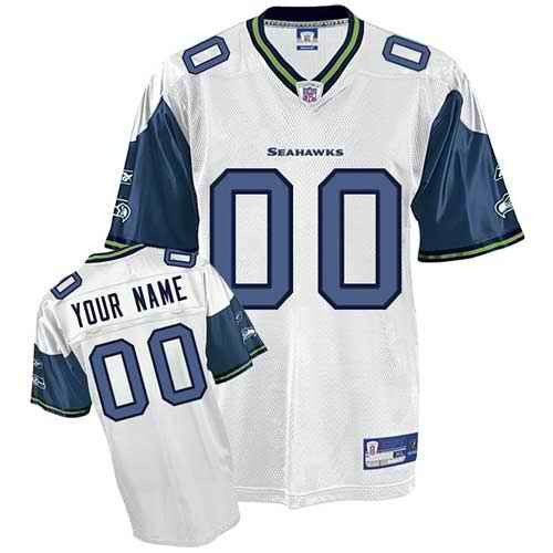 Custom Seattle Seahawks white jersey
