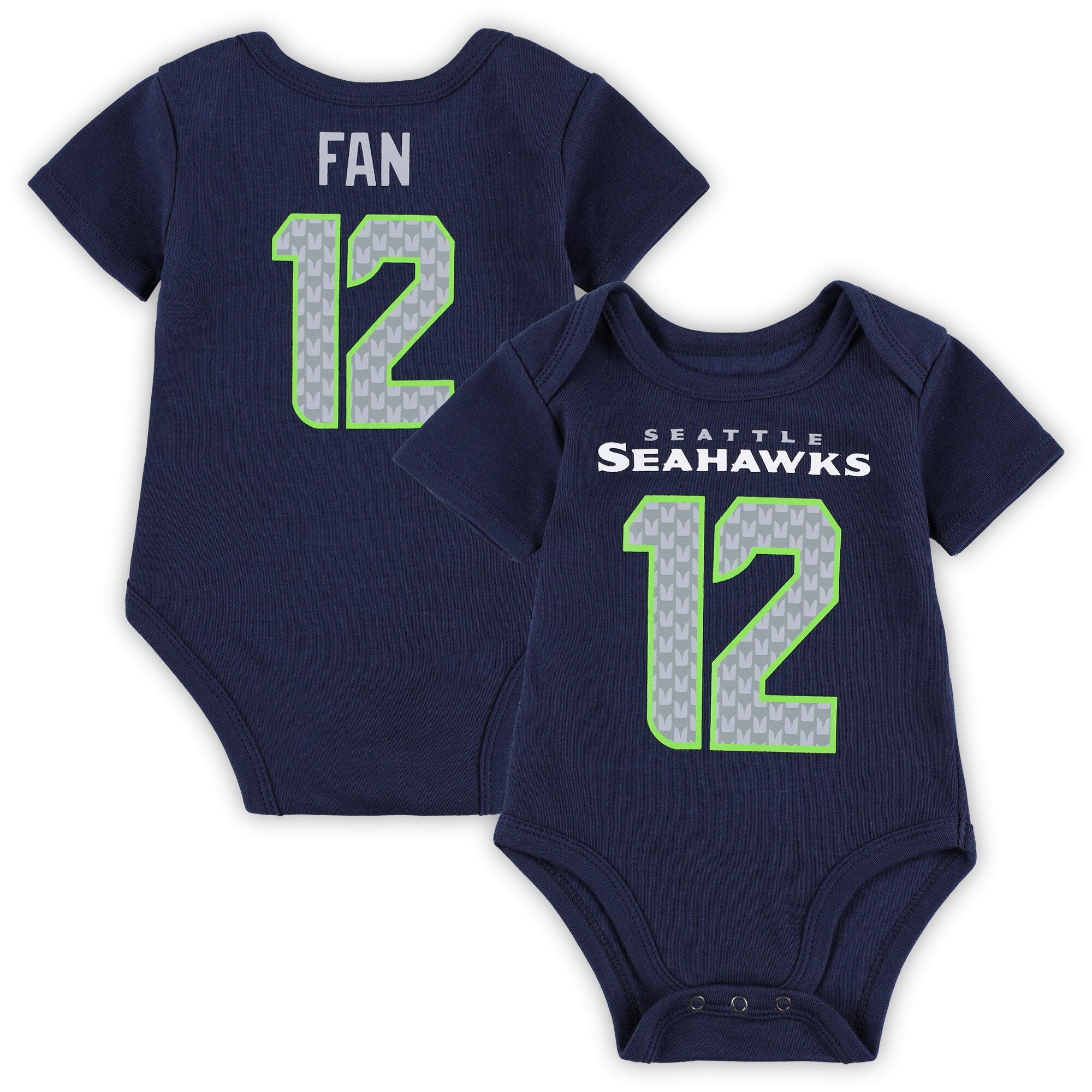 Newborn Bodysuit College Seattle Seahawks navy jersey
