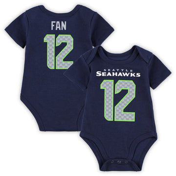 Newborn Bodysuit College Seattle Seahawks navy jersey
