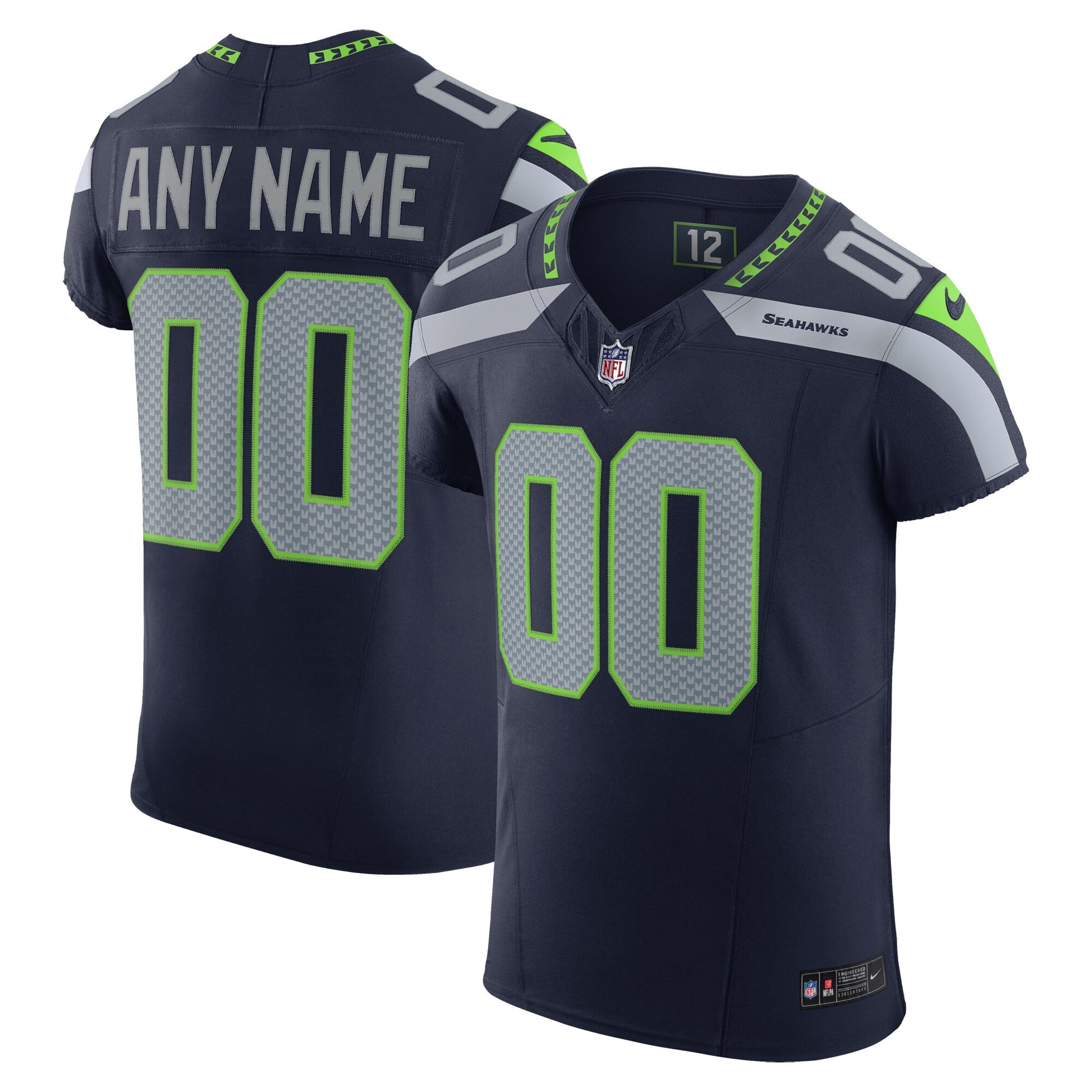 Seattle Seahawks navy Vapor jersey