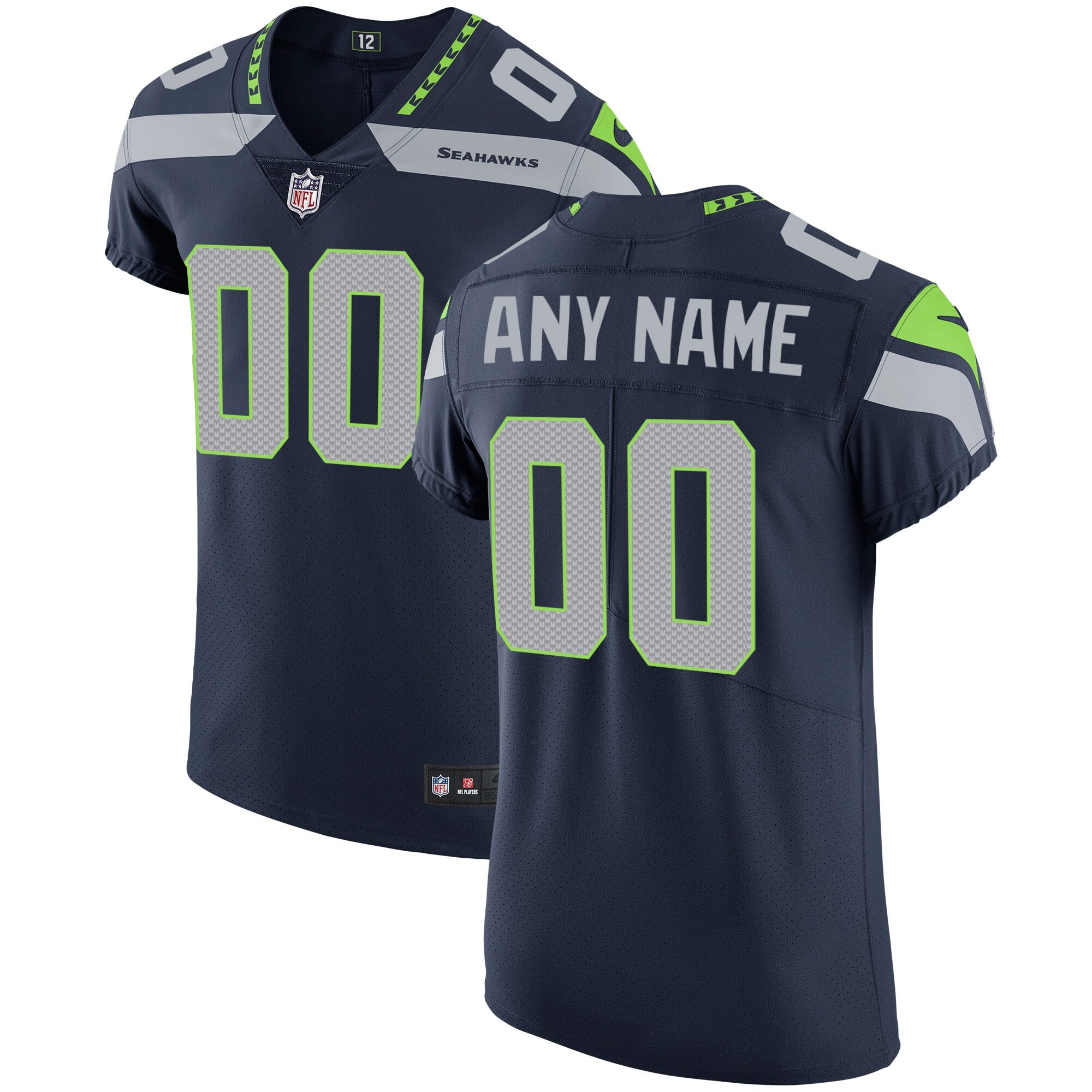 Seattle Seahawks navy Vapor jersey