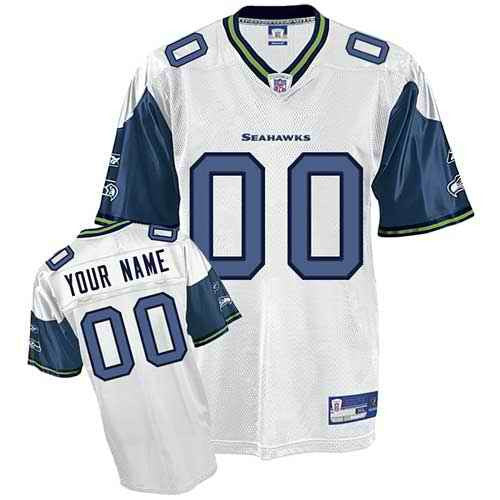 Custom Seattle Seahawks white jersey