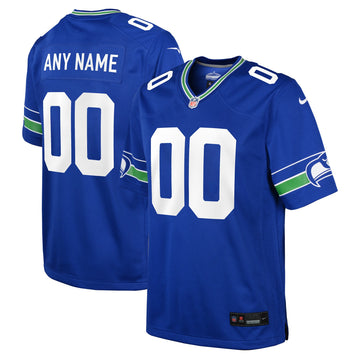Seattle Seahawks royal Throwback jersey
