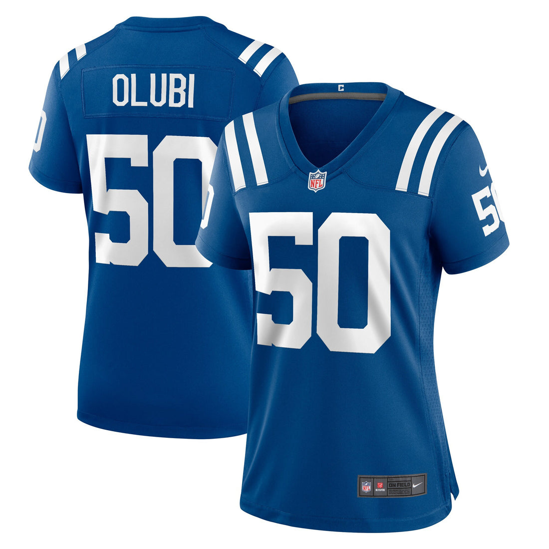 Segun Olubi Indianapolis Colts royal Game jersey
