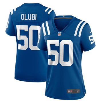Segun Olubi Indianapolis Colts royal Game jersey