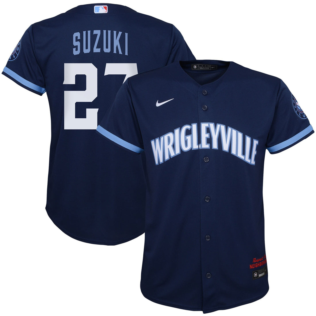 Seiya Suzuki Preschool Chicago Cubs navy City Connect jersey