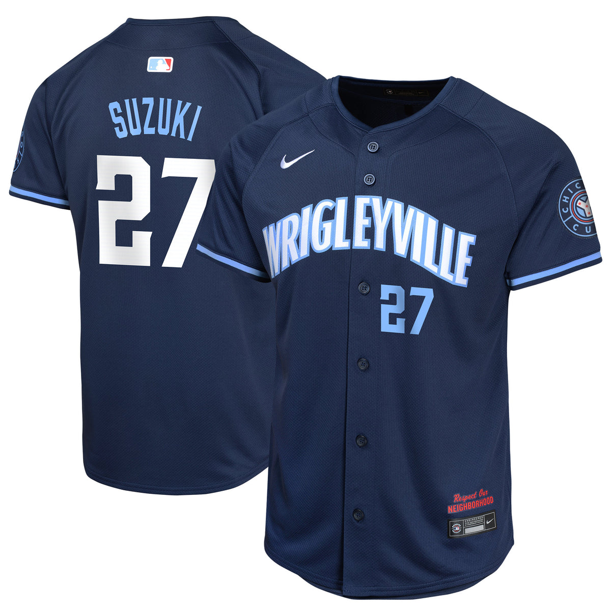 Seiya Suzuki Chicago Cubs navy City Connect jersey