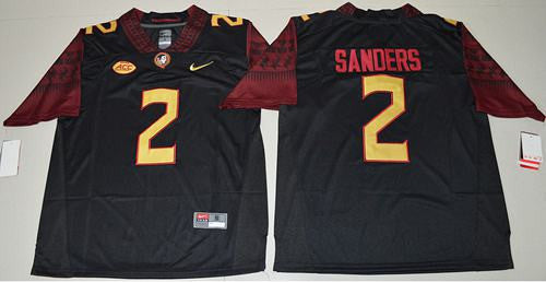 Deion Sanders Florida State Seminoles black Limited jersey